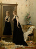 Edessä peilin - Gustave Léonard de Jonghe — näkymä teoksesta