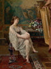 Taiteilijoiden ateljeessa - Gustave Léonard de Jonghe — näkymä teoksesta