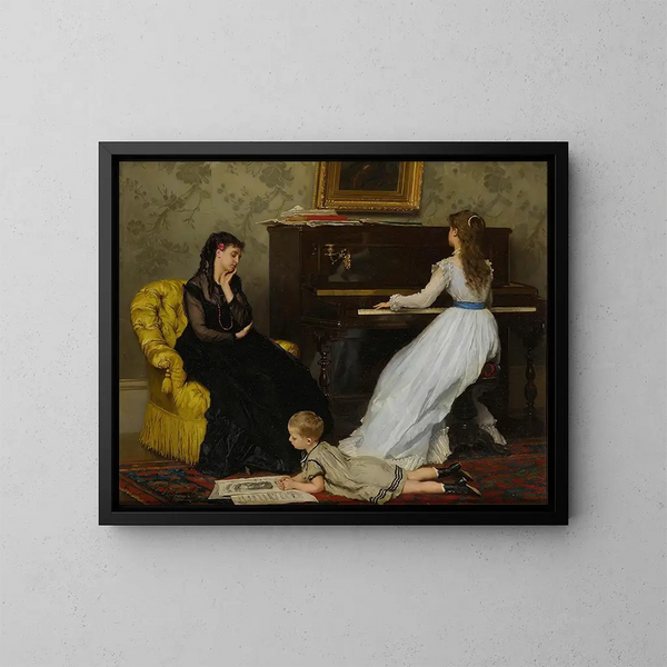 Pratique - Gustave Léonard de Jonghe — kehystetty taideteos seinällä