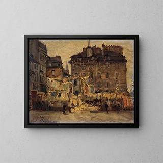 Gustave Madelain - Dmolition de la rue de lHteldeVille angle de la rue des NonnainsdHyres.webp