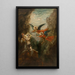 Pyhimys erämaassa - Gustave Moreau — kehystetty taideteos seinällä