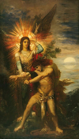 Gustave Moreau - Jacob And The Angel.webp