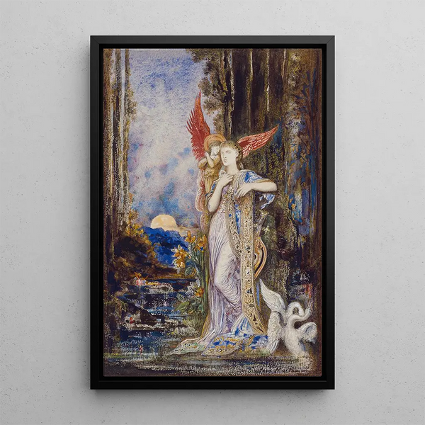 Inspiraatio - Gustave Moreau — kehystetty taideteos seinällä