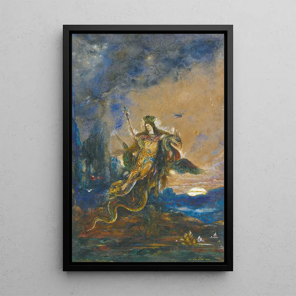 Usko - Gustave Moreau — kehystetty taideteos seinällä