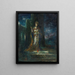 La Fiancée de la nuit - Gustave Moreau — kehystetty taideteos seinällä