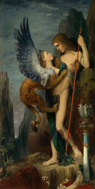 Gustave Moreau - Oedipus and The Sphinx.webp