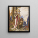 Poète et satyres - Gustave Moreau — kehystetty taideteos seinällä