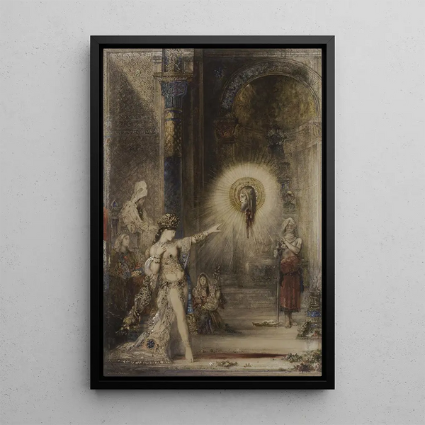 Ilmestys - Gustave Moreau — kehystetty taideteos seinällä