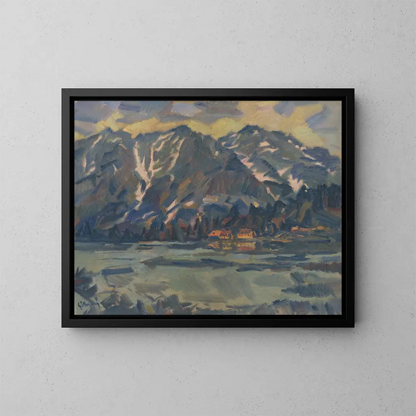 Popradské Pleso - Gustav Mahler — kehystetty taideteos seinällä