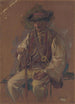 Portrait d'un homme debout en costume folklorique - Gustav Mahler — näkymä teoksesta