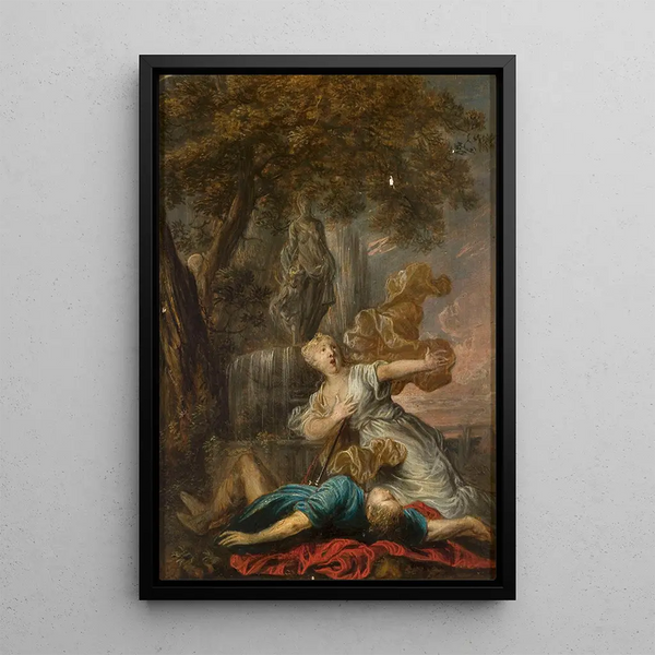 Pyramos ja Thisbe - Gysbrecht Thys — kehystetty taideteos seinällä