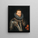 Muotokuva arkkiherttua Albert VII:stä, Espanjan Alankomaiden kuvernööristä (1559-1621) - Habsburgien hovin maalari — kehystetty taideteos seinällä