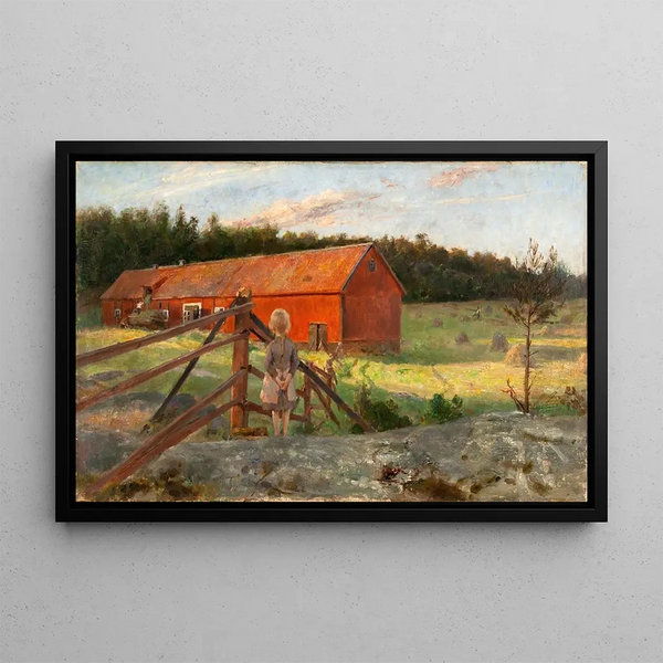 La Ferme - Hanna Hirsch-Pauli — kehystetty taideteos seinällä