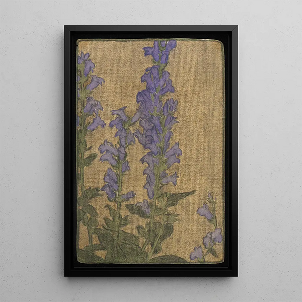 Delphinium - Hannah Borger Overbeck — kehystetty taideteos seinällä
