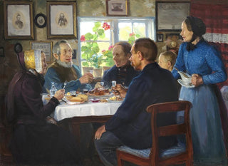 Berg chez Vver Hans Nielsen Abbedns - Hans Andersen Brendekilde — näkymä teoksesta