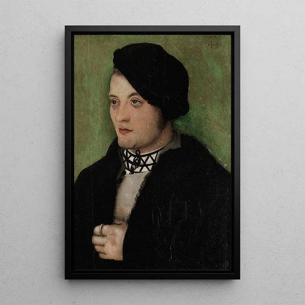 Nuoren miehen muotokuva - Hans Baldung — kehystetty taideteos seinällä