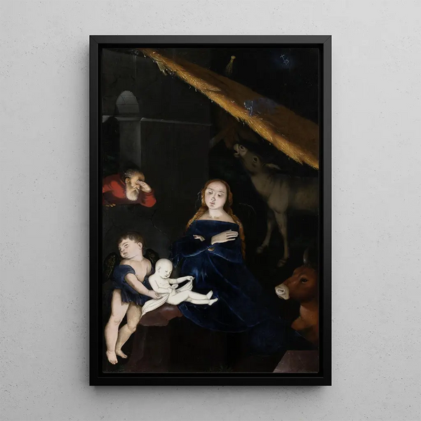 La Nativité - Hans Baldung — kehystetty taideteos seinällä