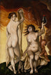 Kaksi noitaa - Hans Baldung — näkymä teoksesta