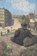 Kevät - Hans Baluschek — näkymä teoksesta