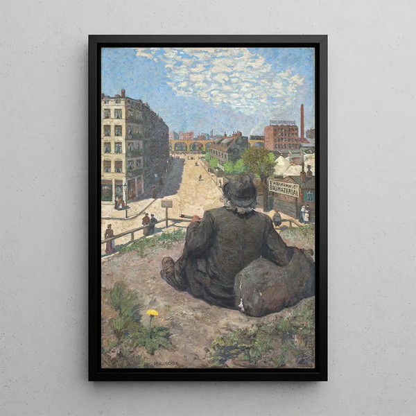 Kevät - Hans Baluschek — kehystetty taideteos seinällä