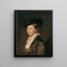 Portrait d'une dame - Hans Canon — kehystetty taideteos seinällä