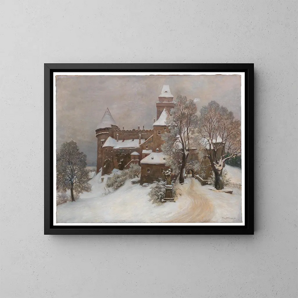 Château de Heidenreichstein - Hans Götzinger — kehystetty taideteos seinällä