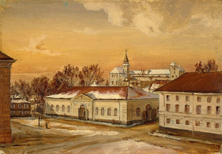 Hans Gude - The Riding School at Akershus Castle.webp