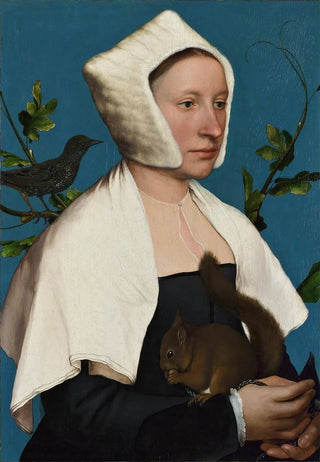 Hans Holbein The Younger - A Lady With A Squirrel And A Starling.webp