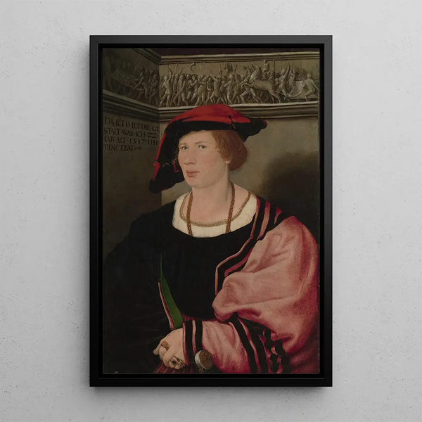 Benedikt von Hertenstein, syntynyt noin 1495, kuollut 1522 - Hans Holbein nuorempi — kehystetty taideteos seinällä