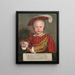 Édouard VI lapsena - Hans Holbein nuorempi — kehystetty taideteos seinällä