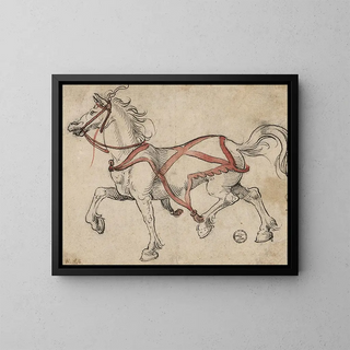 Hans Holbein The Younger - Trabendes Pferd.webp