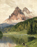 Lac de Misurina avec les Trois Pics de Lavaredo - Hans Maurus — näkymä teoksesta