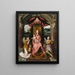 Vierge à l'Enfant - Hans Memling — kehystetty taideteos seinällä