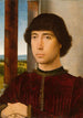 Nuoren miehen muotokuva - Hans Memling — näkymä teoksesta