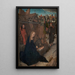 Itämaan tietäjien palvonta - Hans Memling — kehystetty taideteos seinällä