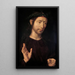 Kärsivä mies - Hans Memling — kehystetty taideteos seinällä
