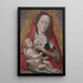 Neitsyt ja lapsi - Hans Memling — kehystetty taideteos seinällä