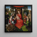 Vierge et Enfant avec Sainte Catherine d'Alexandrie et Sainte Barbara - Hans Memling — kehystetty taideteos seinällä