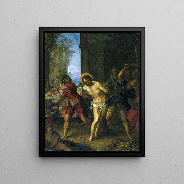 La Flagellation - Hans Rottenhammer — kehystetty taideteos seinällä
