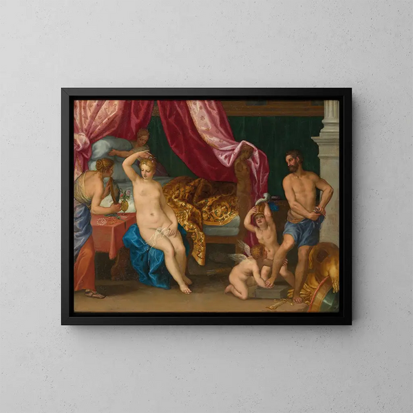 Venus ja Mars - Hans Rottenhammer — kehystetty taideteos seinällä
