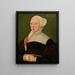 Portrait d'une femme - Hans Schäufelein l'Ancien — kehystetty taideteos seinällä