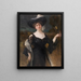 Portrait d'une dame - Hans Temple — kehystetty taideteos seinällä