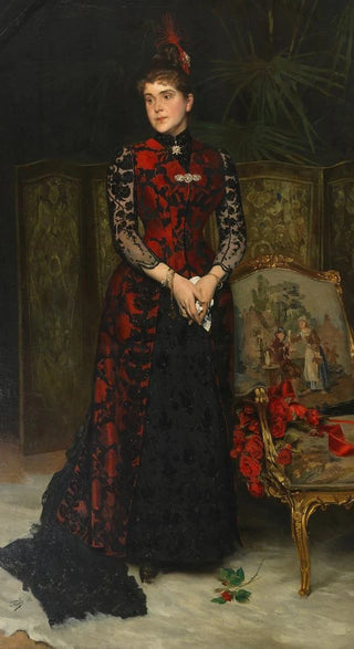 Hans Temple - Louise Wagner Gattin des Architekten Otto Wagner.webp