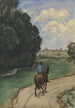 Ratsastaja metsäpolulla - Hans Thoma — näkymä teoksesta