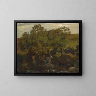Hans Thoma - Badende Jnglinge Bathing Boys.webp