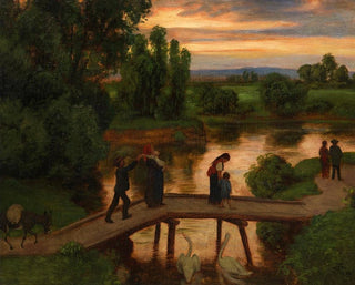 Le Pont Soir d'été - Hans Thoma — näkymä teoksesta