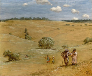 Maisema mäkinen - Hans Thoma — näkymä teoksesta