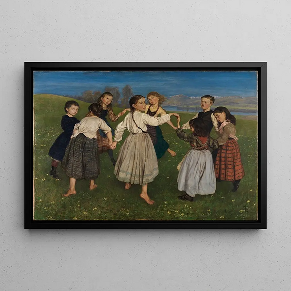 Lasten ympyrämaalaus - Hans Thoma — kehystetty taideteos seinällä