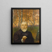 Autoportrait devant une forêt de bouleaux - Hans Thoma — kehystetty taideteos seinällä