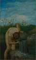 Triptyykki Lähde - Hans Thoma — näkymä teoksesta